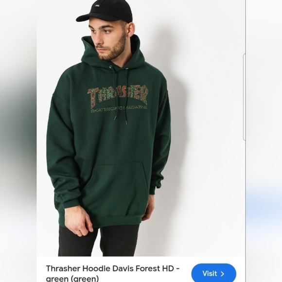 Thrasher Hoodie - Mens Large - Picture 7 of 10